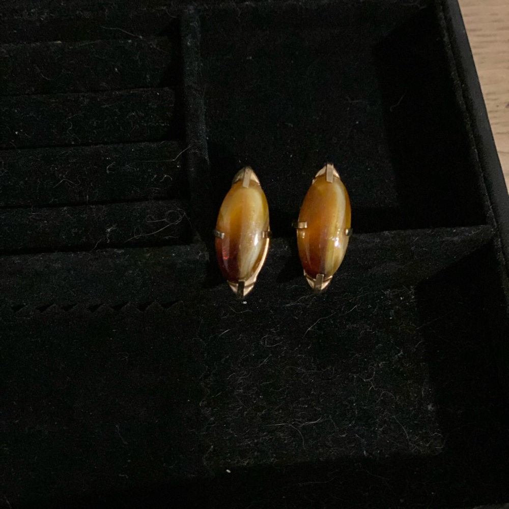 TIGERS EYE CUFF LINKS